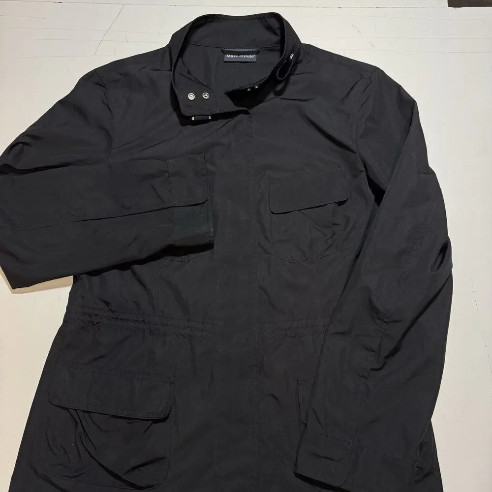 Marc O' Polo Women's L Thermal Insulated Jacket Coat Size 40‎ Black Zip